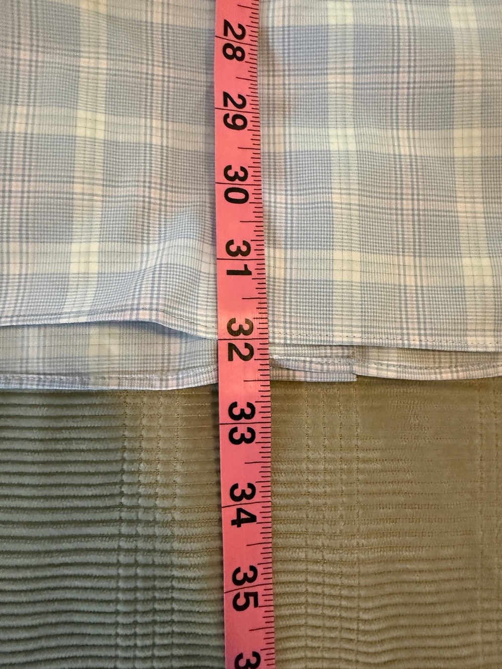 Jos. A. Bank Light Blue Plaid Dress Shirt - XL - Picture 8 of 11
